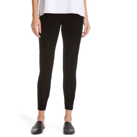 ✨EILEEN FISHER Velvet Ankle Sz Small Leggings✨ - Picture 1 of 6